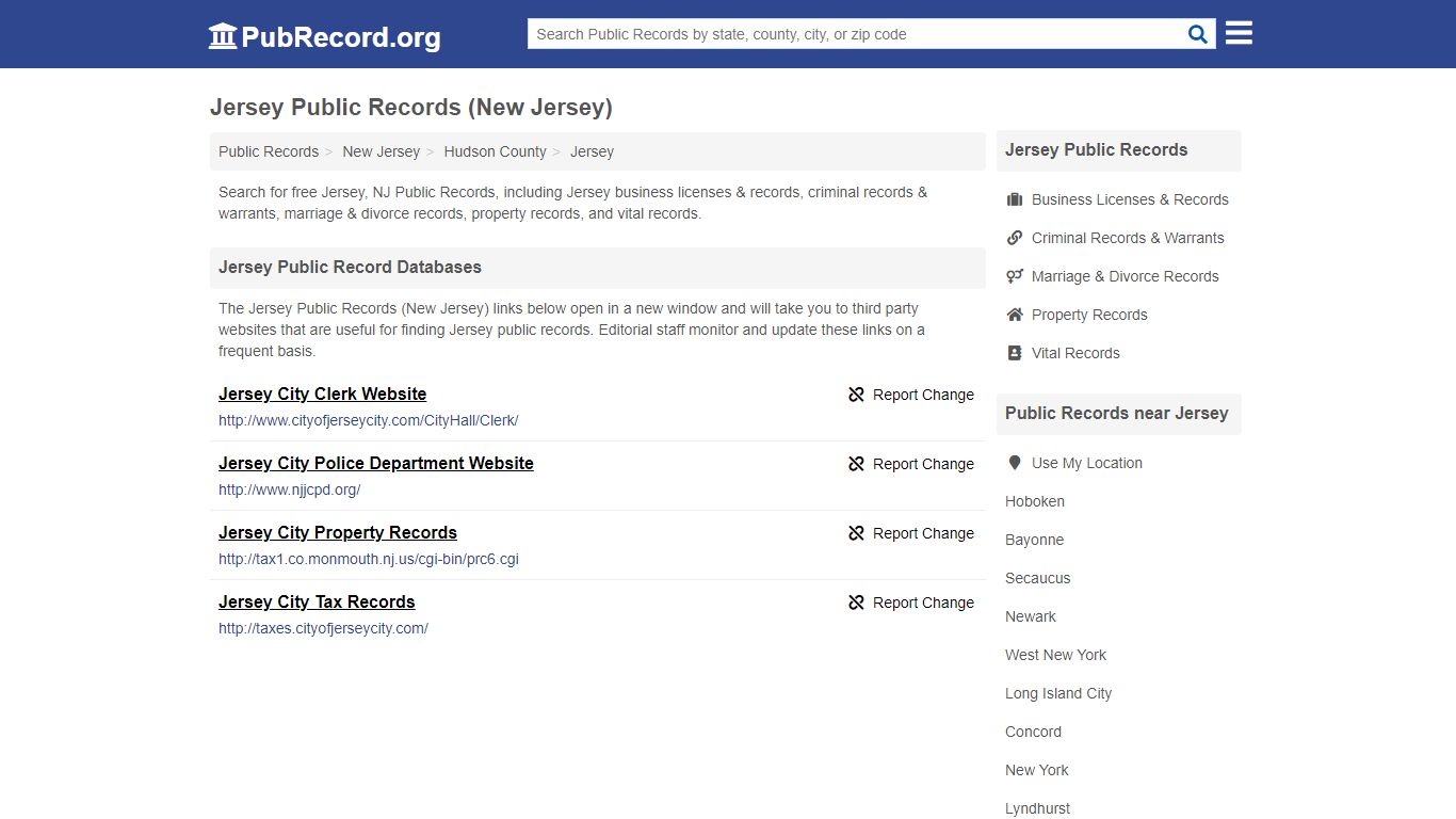 Free Jersey Public Records (New Jersey Public Records)